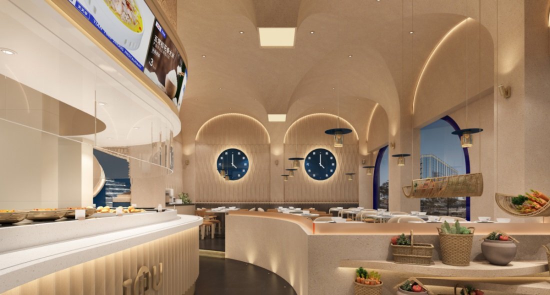【天天中】中式快餐厅空间设计案例